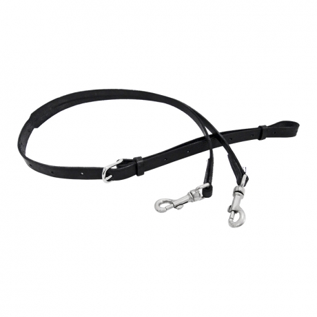 Martingale-fixe-double-branche-cuir