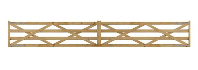 Barriere-anglaise-en-bois-pour-chevaux-a-double-ouverture-symetrique--Abrivert