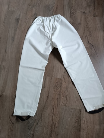 Pantalon-blanc-pluie-taille-L-waders-industries